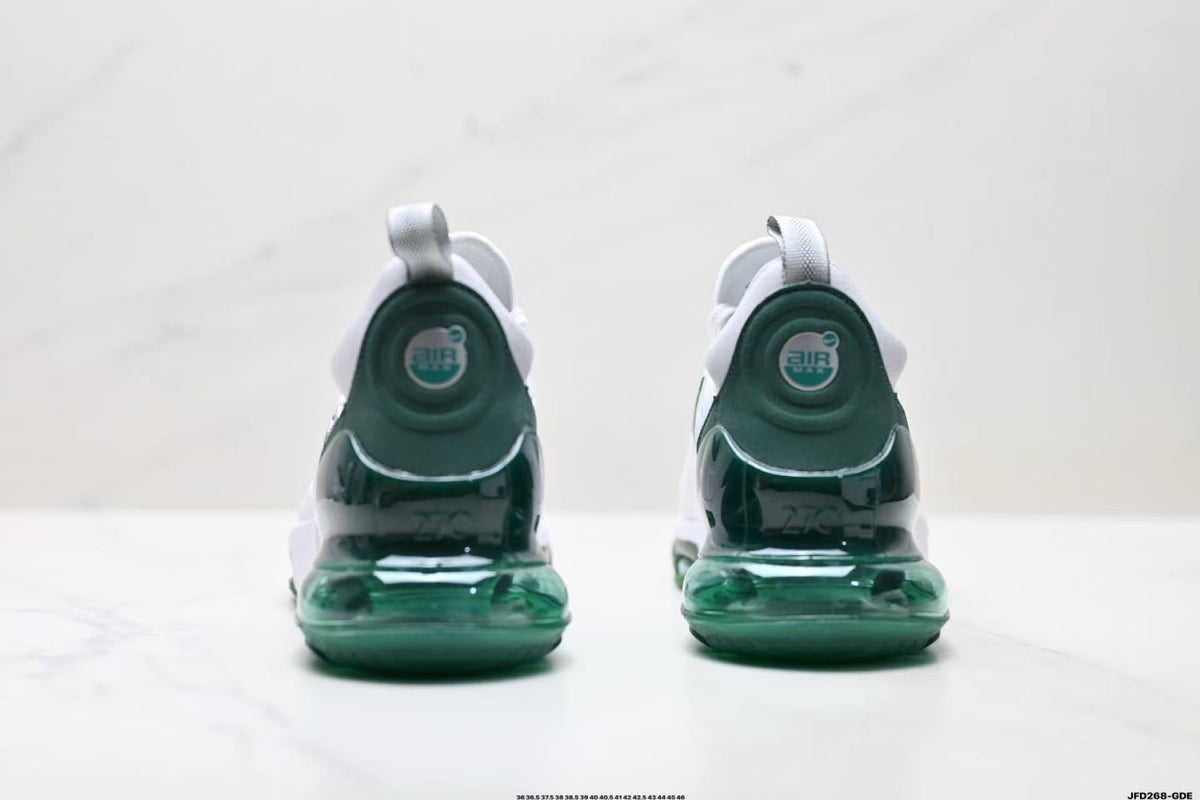 Nike Air Max Scorpion Sneakers in White and Green JFD28-GDE - product image from the listing.