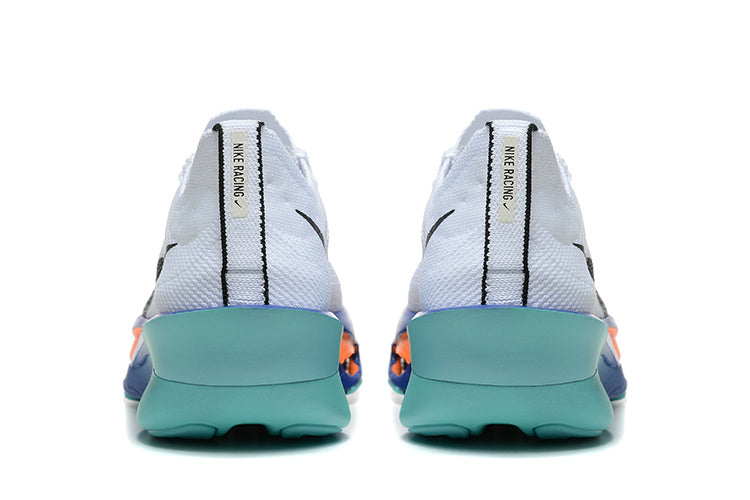 Nike ZoomX Running Shoes, in White Blue and Orange - product image from the listing.