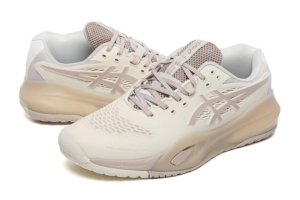 ASICS GEL-RESOLUTION Tennis Shoes in Cream Pink - product image from the listing.
