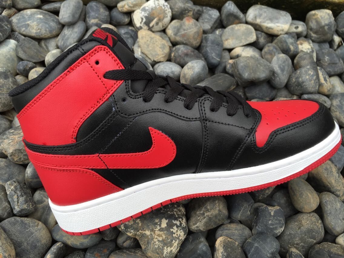 Air Jordan 1 High Sneakers in Black Red White - product image from the listing.