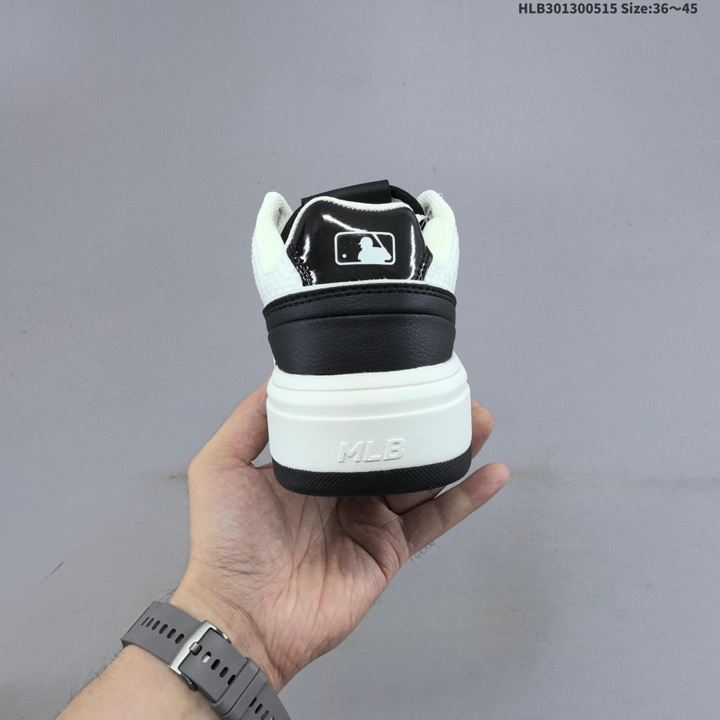 MLB Chunky Liner Low-Top Sneakers, in Black and White - product image from the listing.