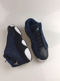 Navy and Volt Jordan Flight Club 91 Sneakers - product image from the listing.