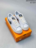 Nike Blazer Low Premium Sneakers in White Black CI9888-001 - product image from the listing.
