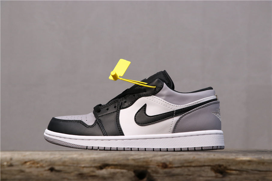 Air Jordan 1 Low Shadow Grey Black Sneakers - product image from the listing.