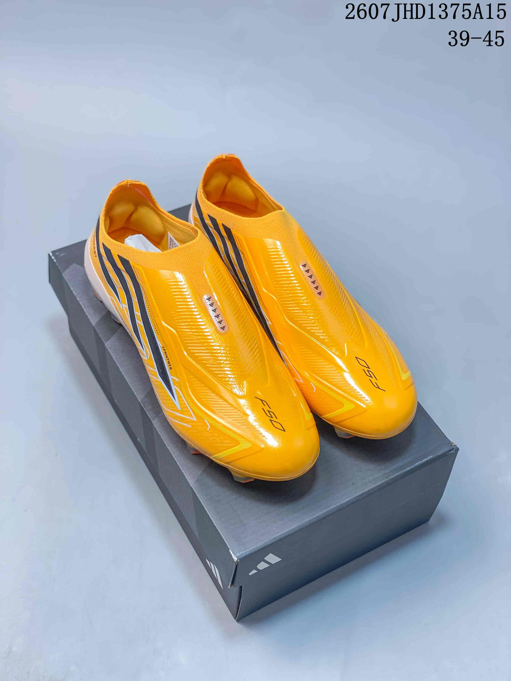 adidas F50 Elite Football Boots in Purple and Yellow 2607JHD1375A15 - product image from the listing.