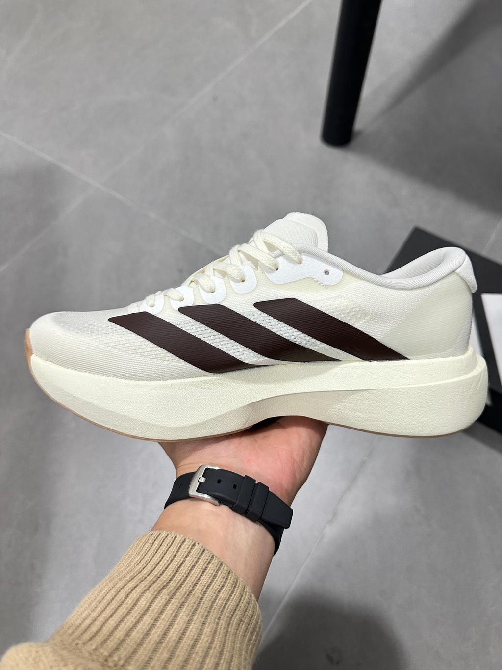 Adidas Lightstrike Pro Running Shoes in White Black - product image from the listing.
