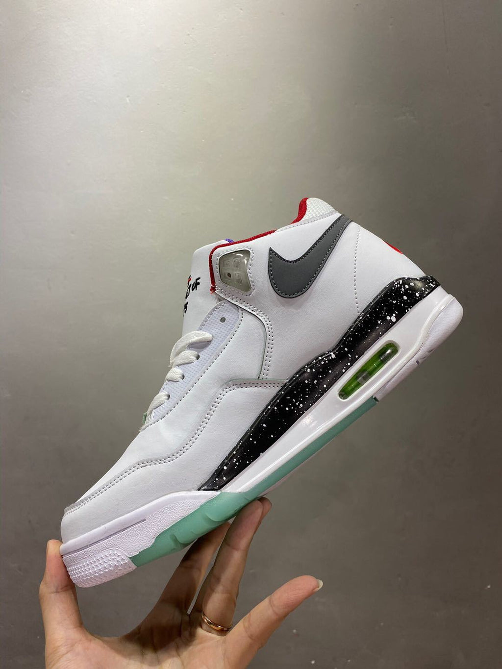 Nike Air Flight 89 White Glow Basketball Trainers - product image from the listing.