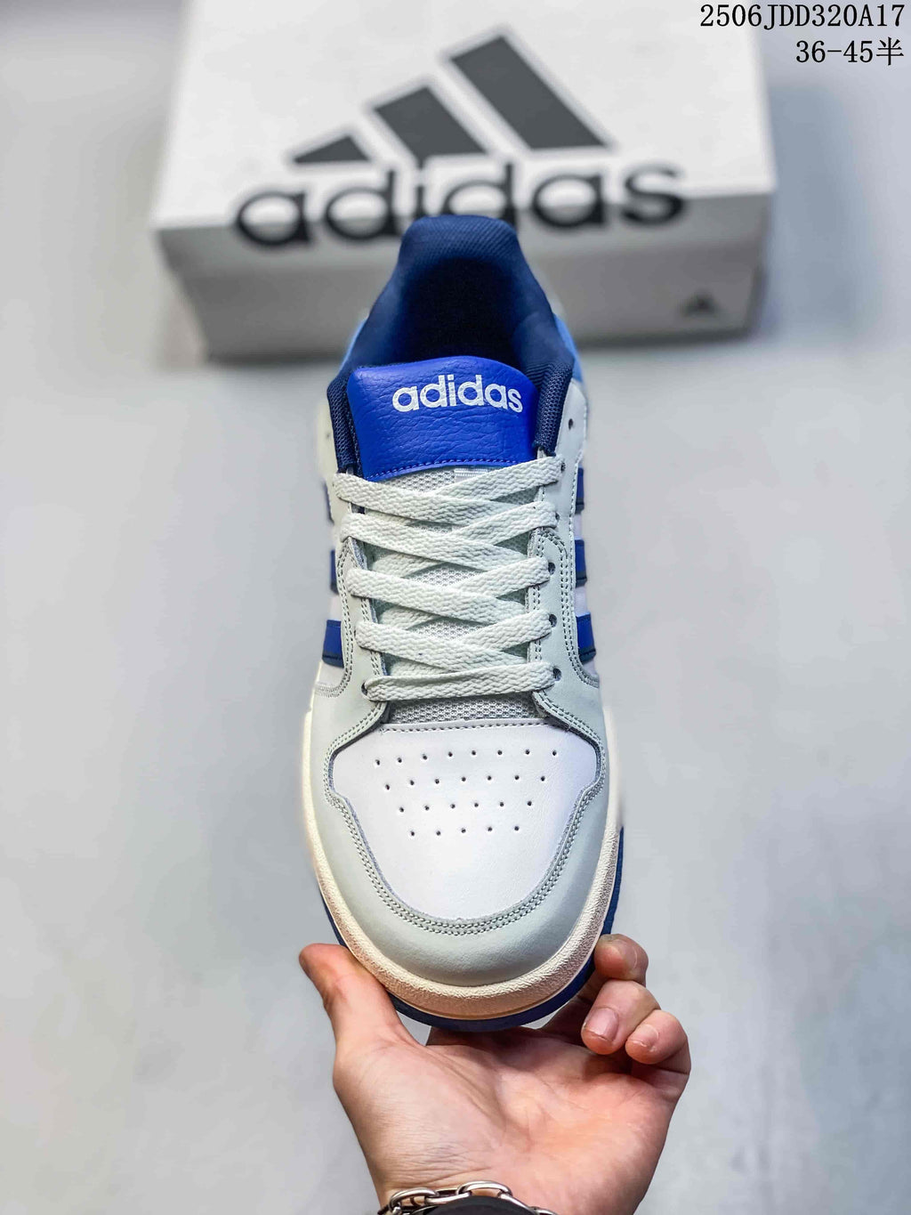 adidas Entrap Trainers White and Royal Blue GW5499 FY6076 - product image from the listing.