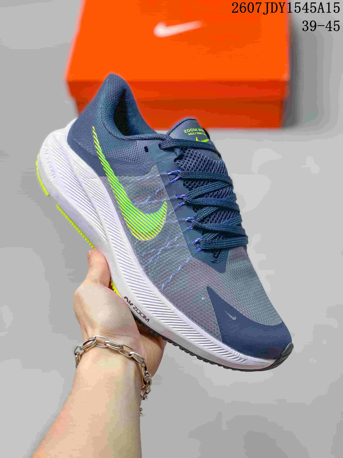 Nike Zoom Winflo 8 Running Shoes in Gray Navy JDY1545A15 - product image from the listing.