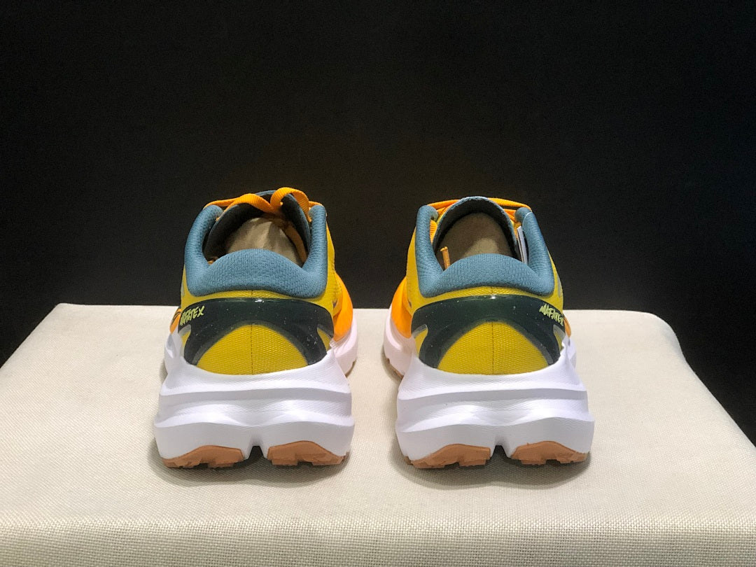 Yellow HOKA Mafate X Trail Running Shoes - product image from the listing.