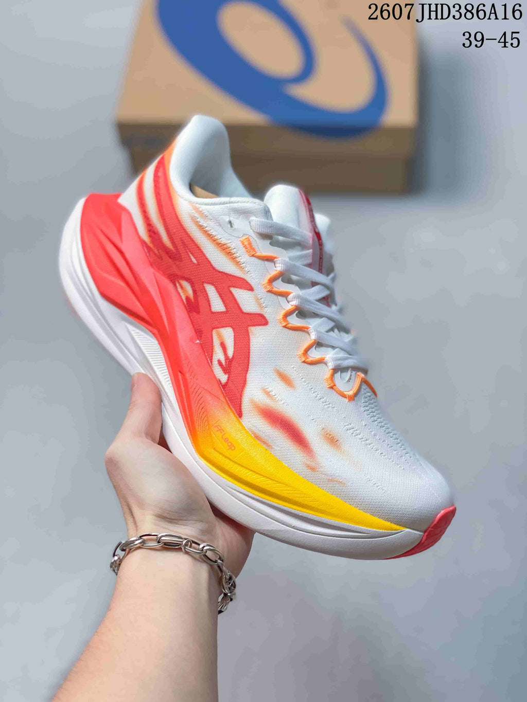 ASICS SUPERBLAST 3 Running Sneakers in Gray and White - product image from the listing.