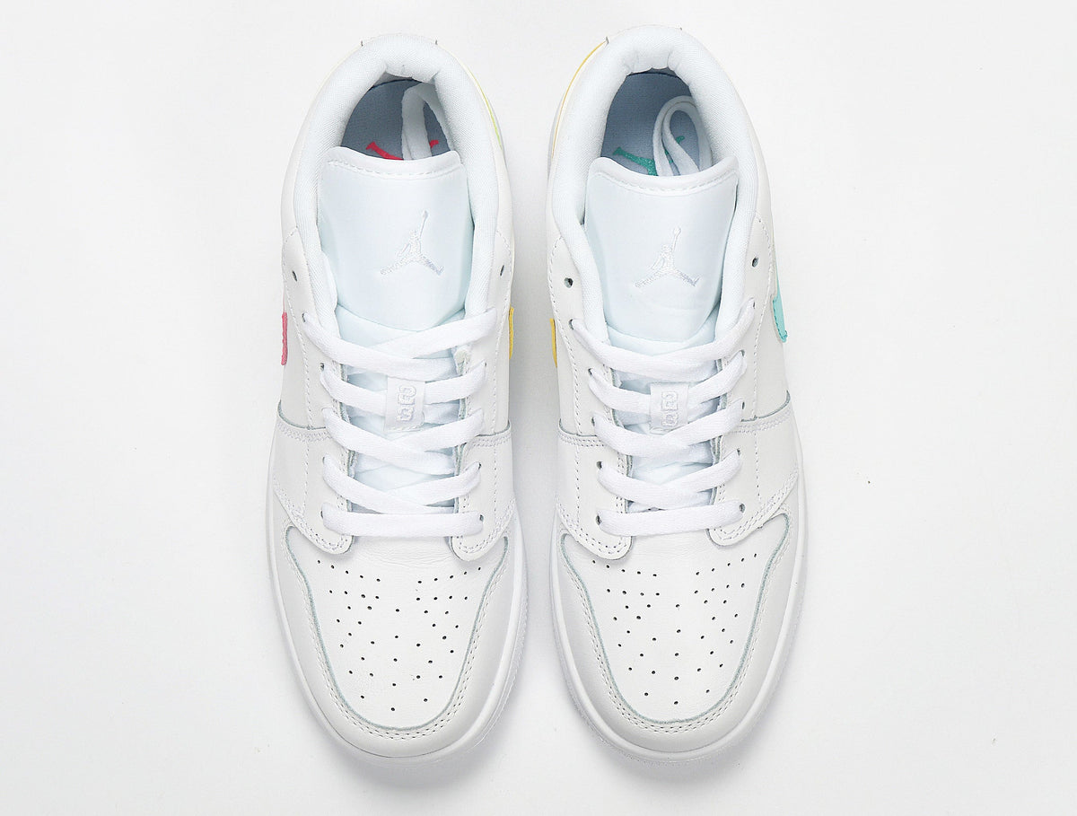 Nike Air Force 1 Low Candy Swoosh Sneakers in White CW7035-100 - product image from the listing.