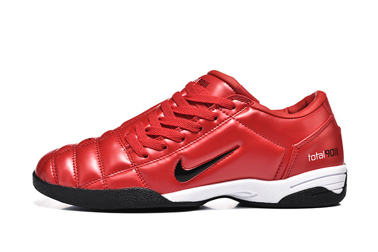Nike Total 90 Indoor Soccer Shoes in Red Black - product image from the listing.