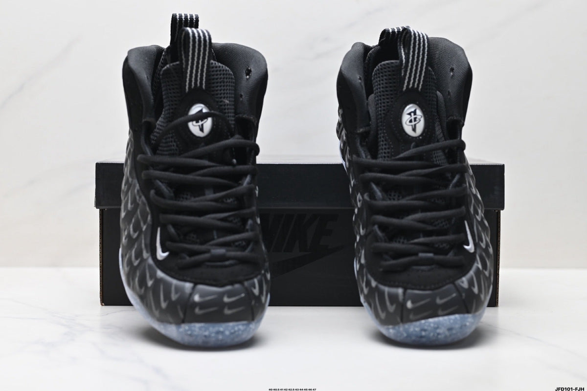 Nike Air Foamposite Hadawei Sneakers in Black - product image from the listing.