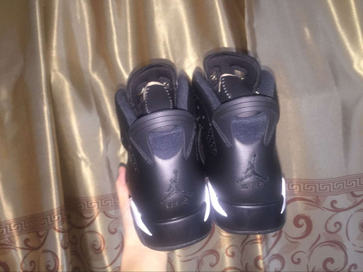 Jordan 6 Retro Black Cat High-Top Sneakers in Black and White - product image from the listing.