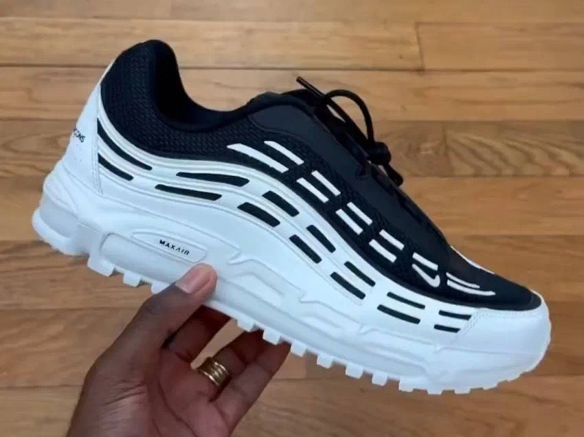 Nike Air Max TL 2.5 CDG Homme Plus in Black White HJ6539-101 - product image from the listing.