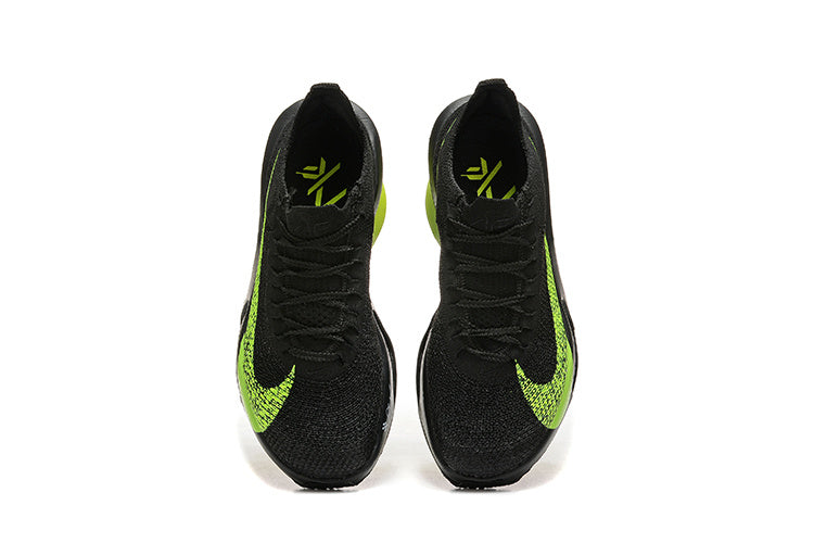 Nike Air Zoom Alphafly Next% Running Shoes in Black Volt - product image from the listing.