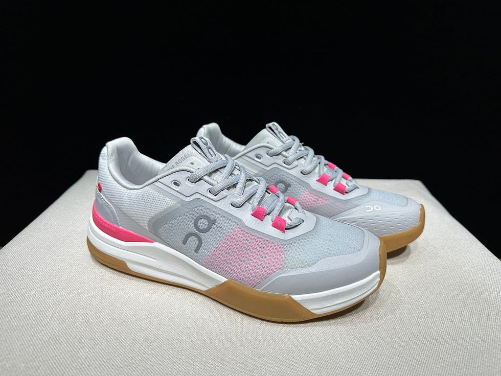 On THE ROGER Advantage Pro Sneakers in Light Grey Orange - product image from the listing.