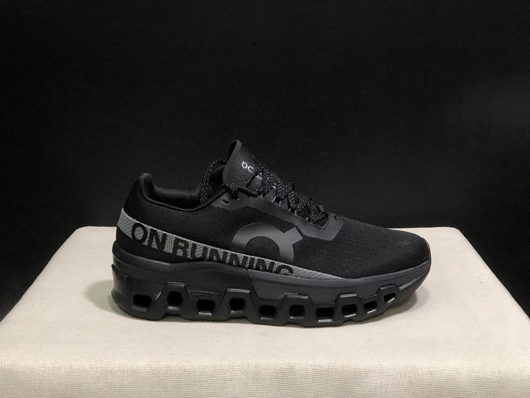 On Cloudmonster 2 Black and Ash Shoes for Running - product image from the listing.