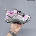 Pink and White Salomon XA PRO 3D Trail Running Shoes - product image from the listing.