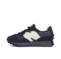 Navy and Off-White New Balance 327 U327WVE Sneakers - product image from the listing.