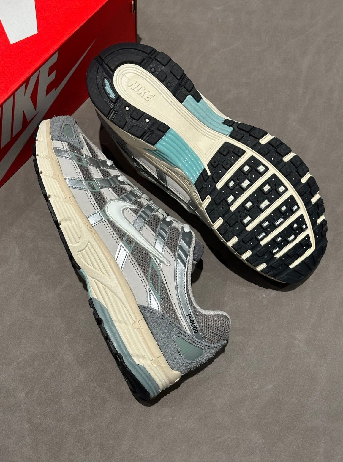 Nike P-6000 Sneakers in White Silver FN7509-029 - product image from the listing.