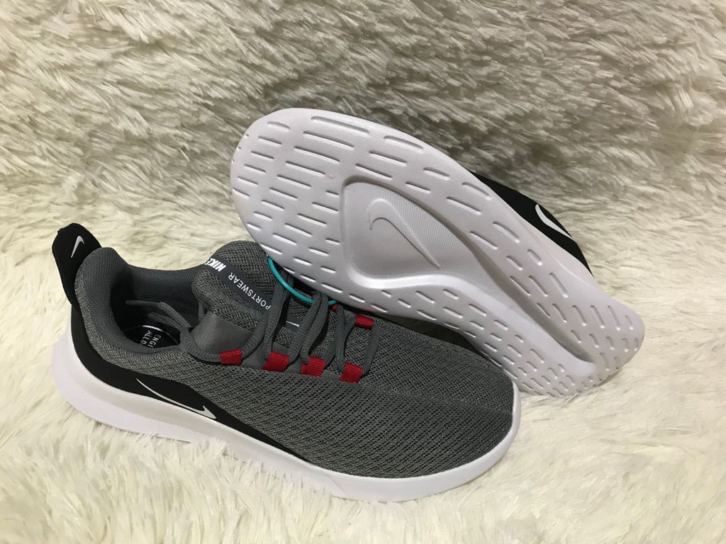 Nike Lunar 5 Sneakers in Gray, in White and Red - product image from the listing.