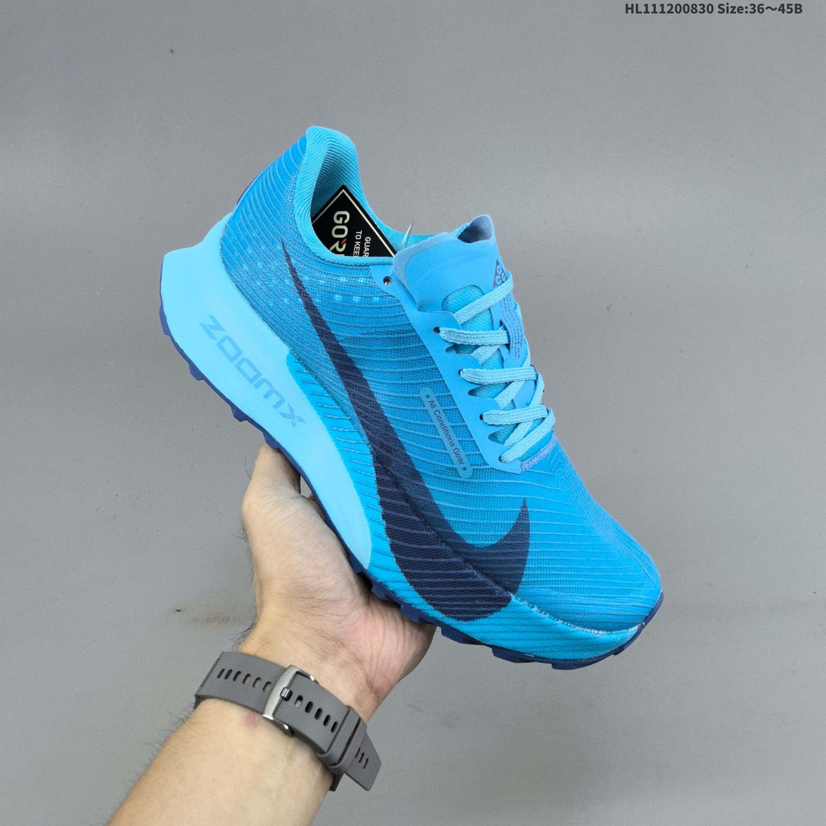 Nike ACG Ultrafly Trail Running Shoes HF5668-400 in Blue - product image from the listing.