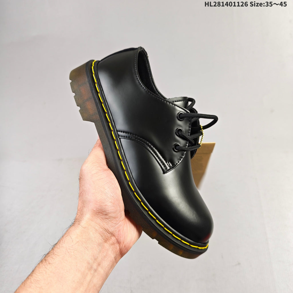 Dr. Martens 1460 Smooth Black Platform Lace-Up Footwear - product image from the listing.