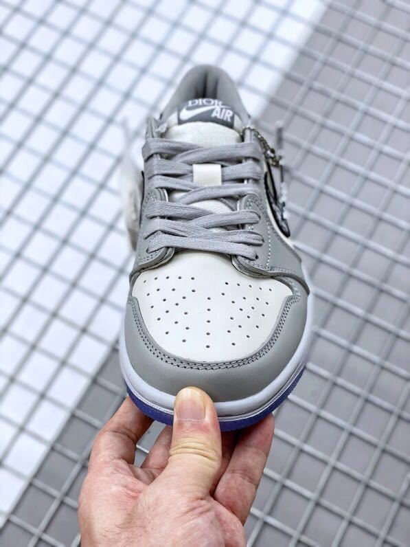 Dior x Air Jordan 1 Low Sneakers CN8608-002 in Grey - product image from the listing.