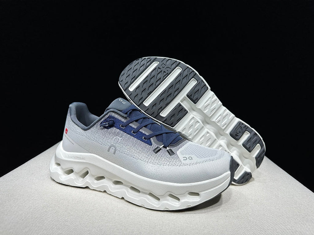 White and Navy On Cloudtilt Sneakers - product image from the listing.