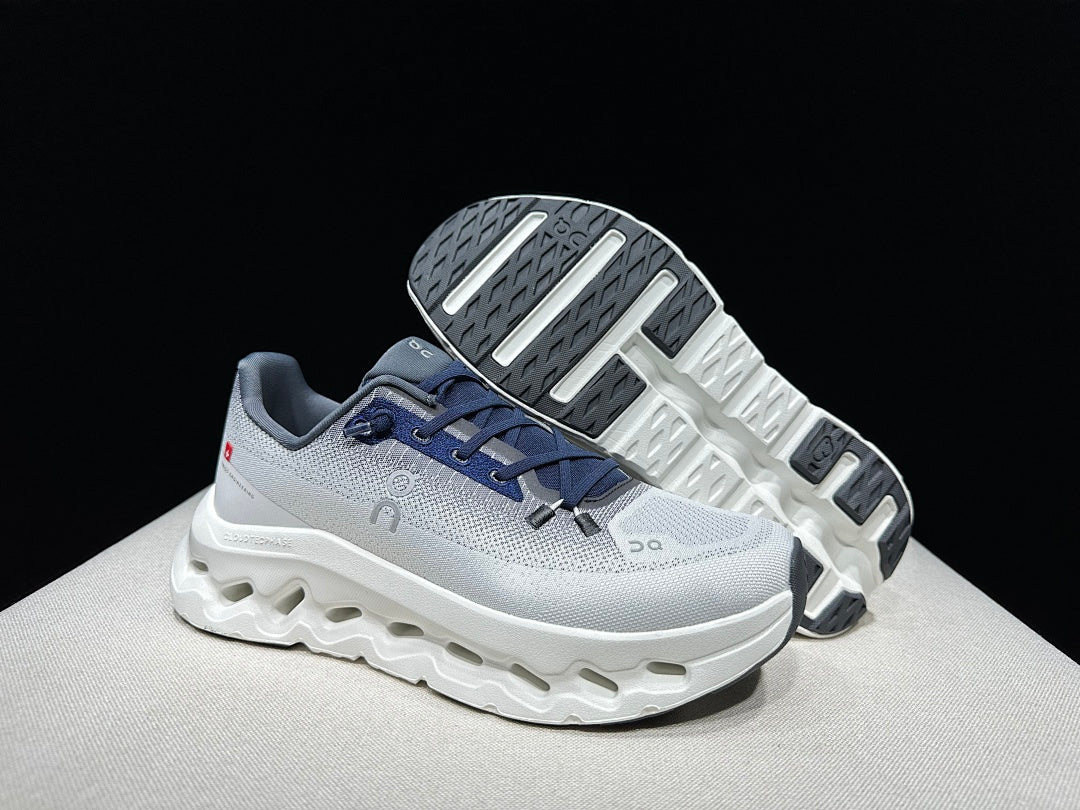 White and Navy On Cloudtilt Sneakers - product image from the listing.