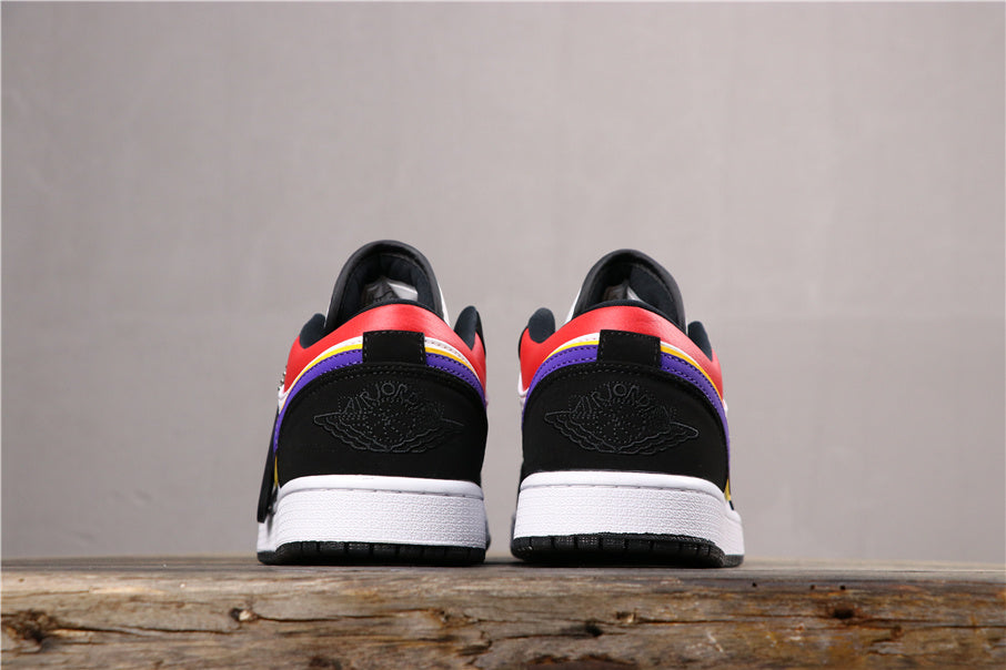 Nike Air Jordan 1 Low Sneakers in Purple Gold CJ9216-051 - product image from the listing.