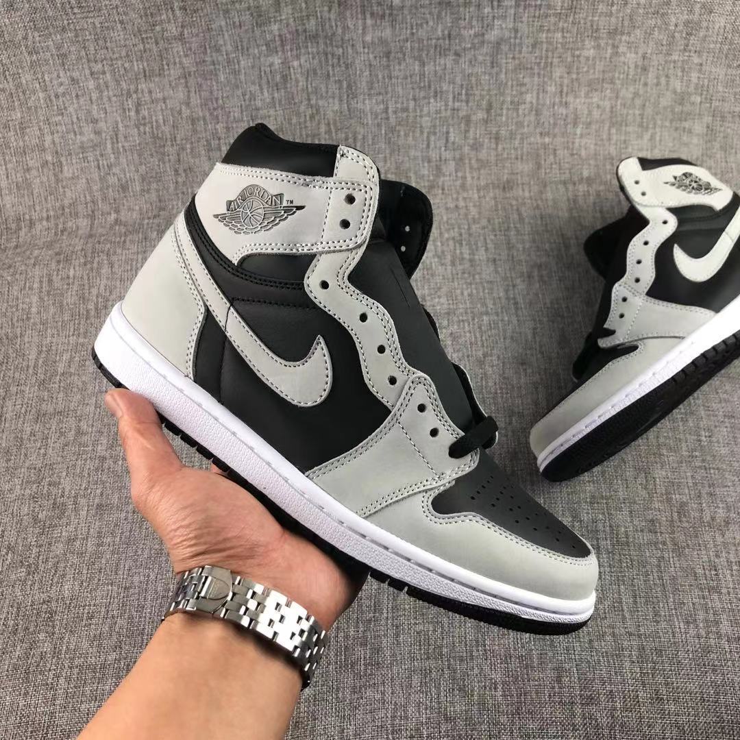 Air Jordan 1 High OG Shadow 2.0 Black Grey Sneakers - product image from the listing.