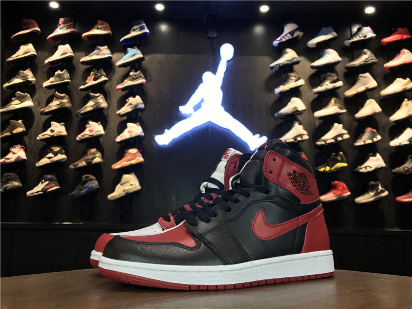 Air Jordan 1 High OG Sneakers in Black, Red and White - product image from the listing.