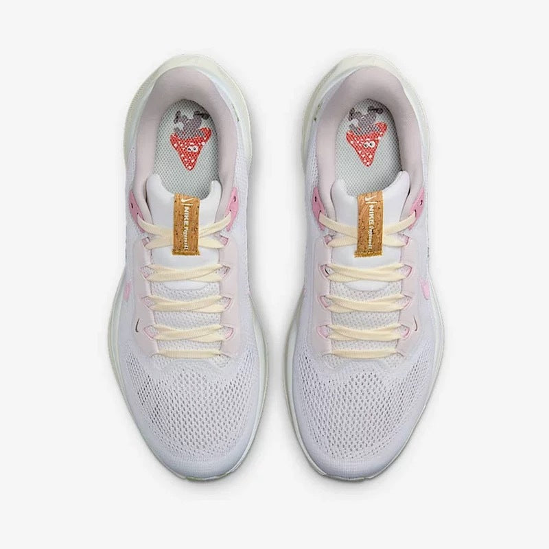Nike Pegasus 41 Shoes for Running, White and Pink, IB8882-161 - product image from the listing.