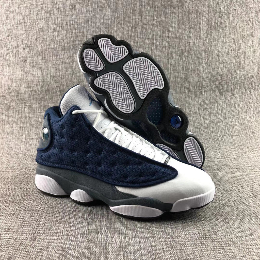 Air Jordan 13 Flint Navy Sneakers 414571-404 - product image from the listing.