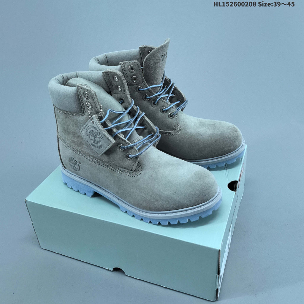 Grey Timberland High-Top Lace-Up Boots - product image from the listing.