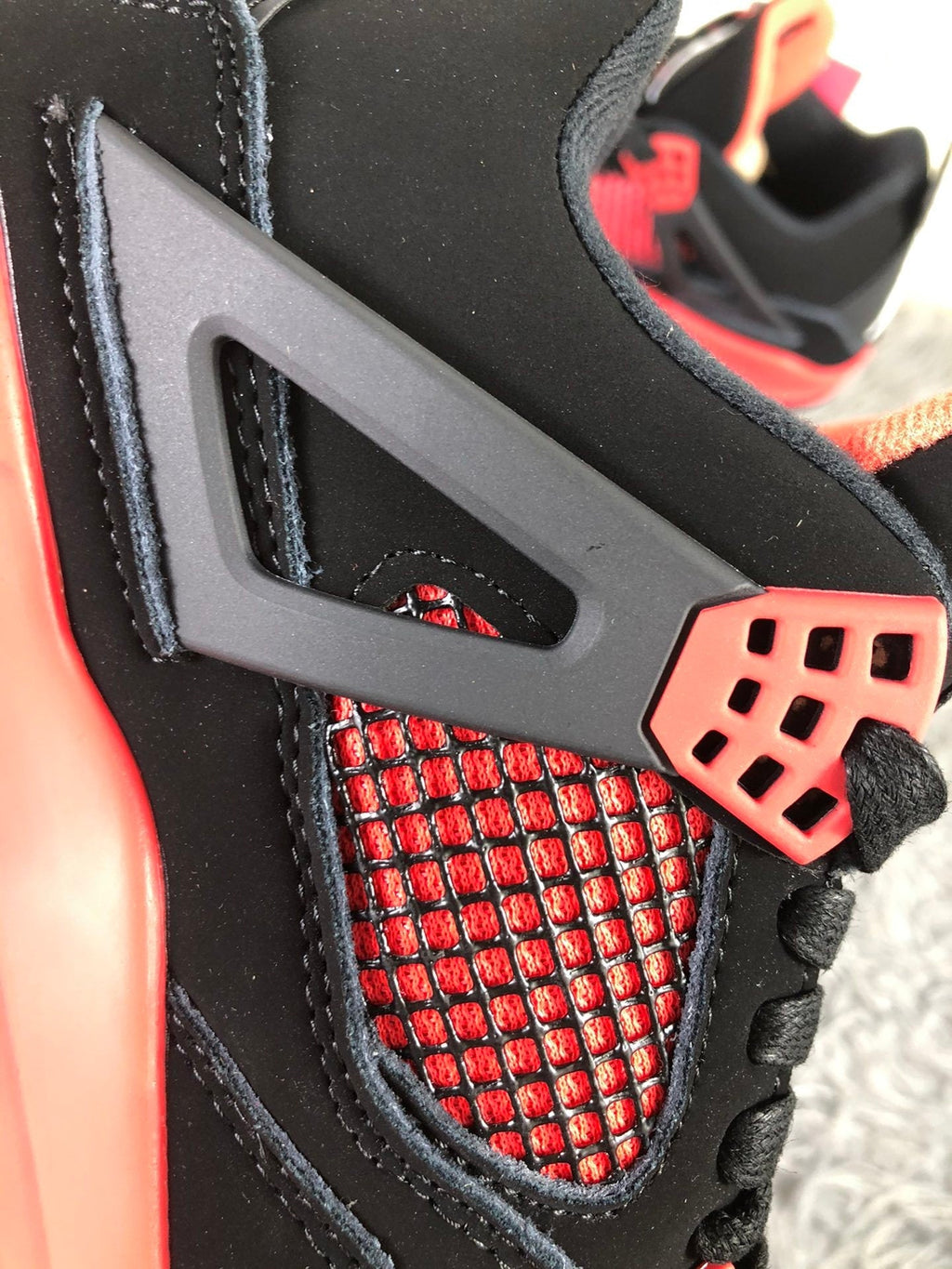 Air Jordan 4 Tattoo Black Red Sneakers CT8527-016 - product image from the listing.