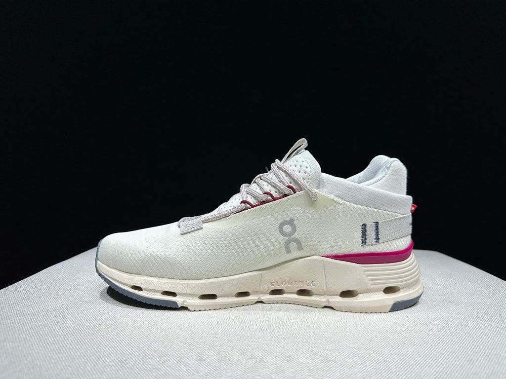 Ivory and Pink On Cloudnova 2 Sneakers - product image from the listing.