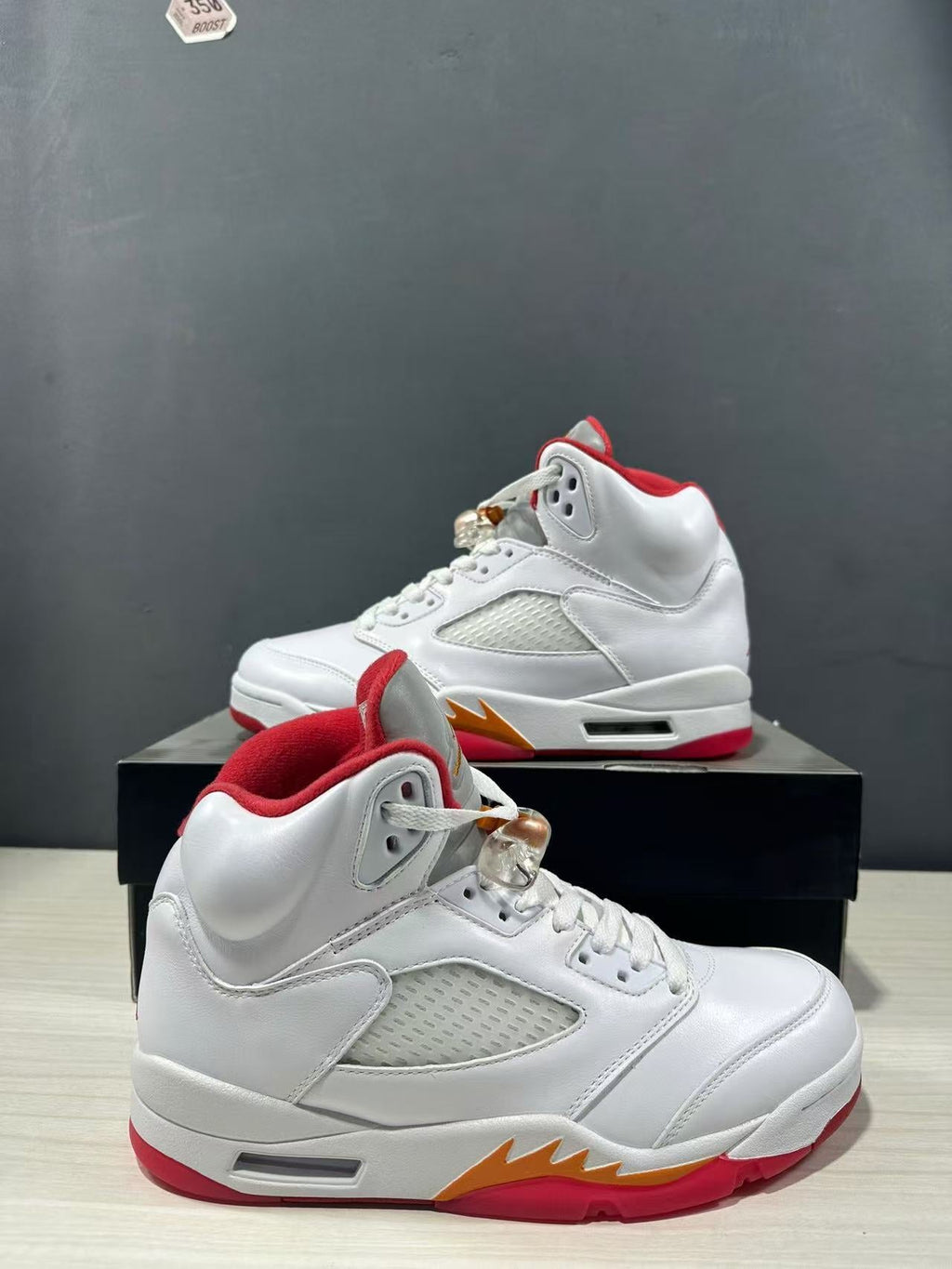 Air Jordan 5 Sunset White Sneakers IV5678-102 - product image from the listing.