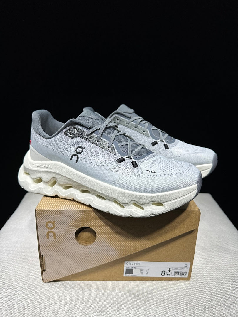 On Cloudtilt Sneakers, in Gray and White - product image from the listing.