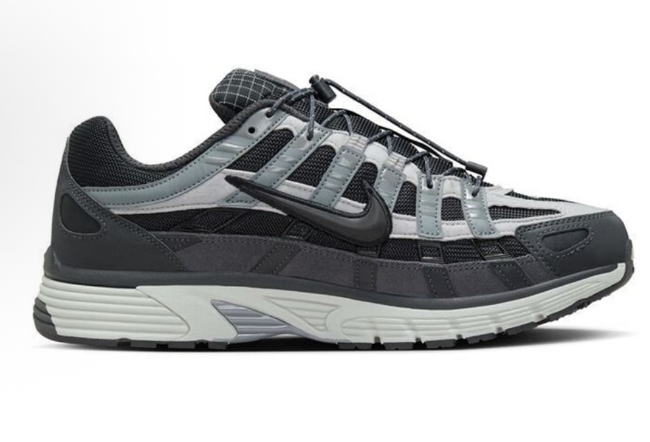 Black and Gray Nike P-6000 Sneakers - product image from the listing.