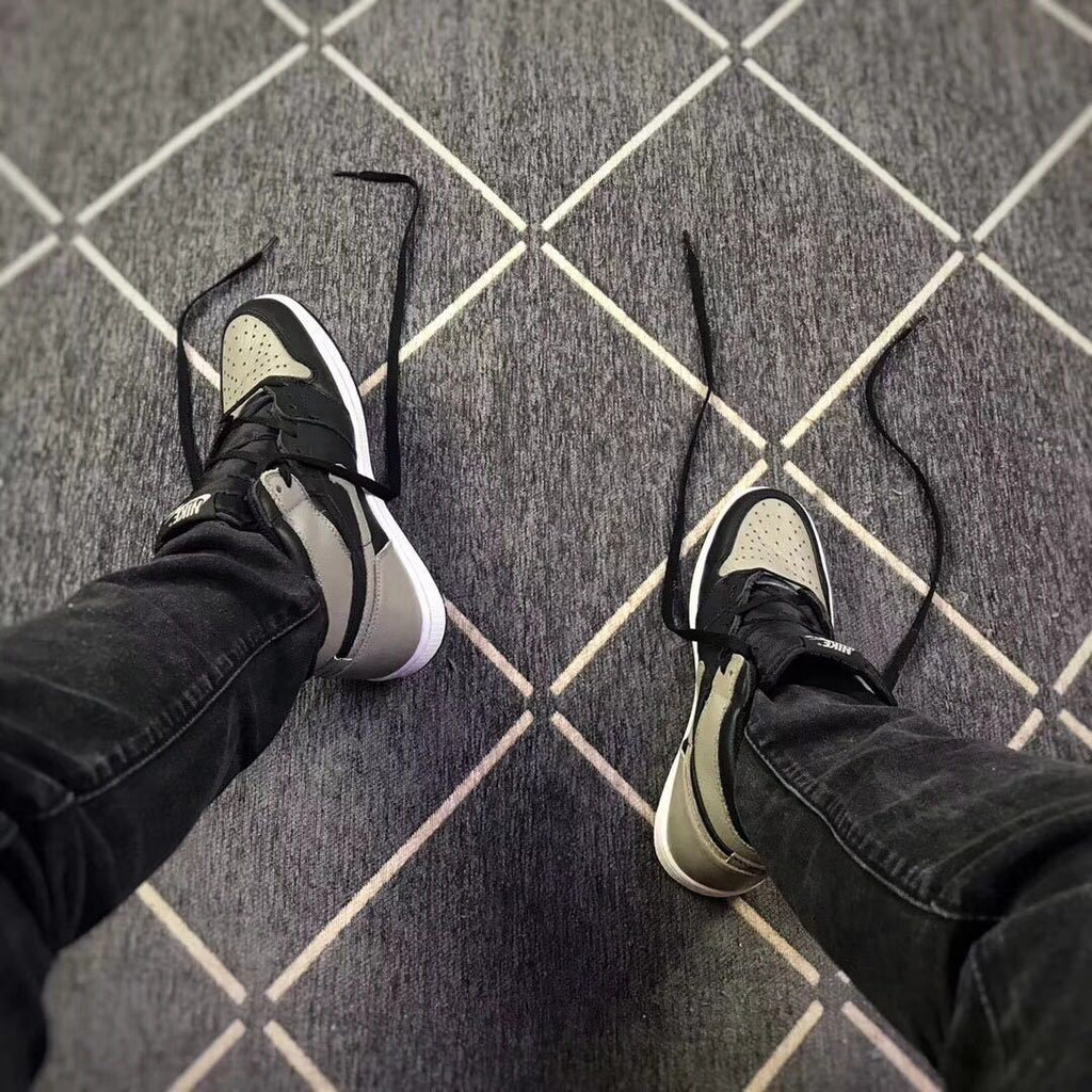 Air Jordan 1 High Shadow Sneakers in Black and Grey - product image from the listing.