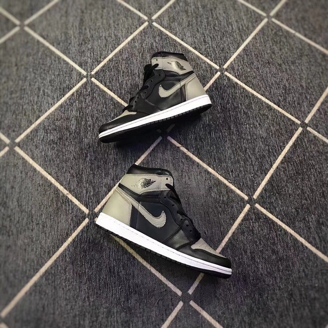 Air Jordan 1 High Shadow Sneakers in Black and Grey - product image from the listing.
