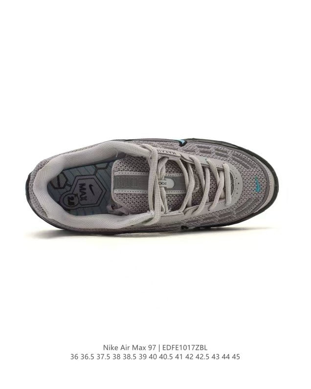 Nike Air Max 97 Sneakers in Grey and Black EDE1017ZBL - product image from the listing.