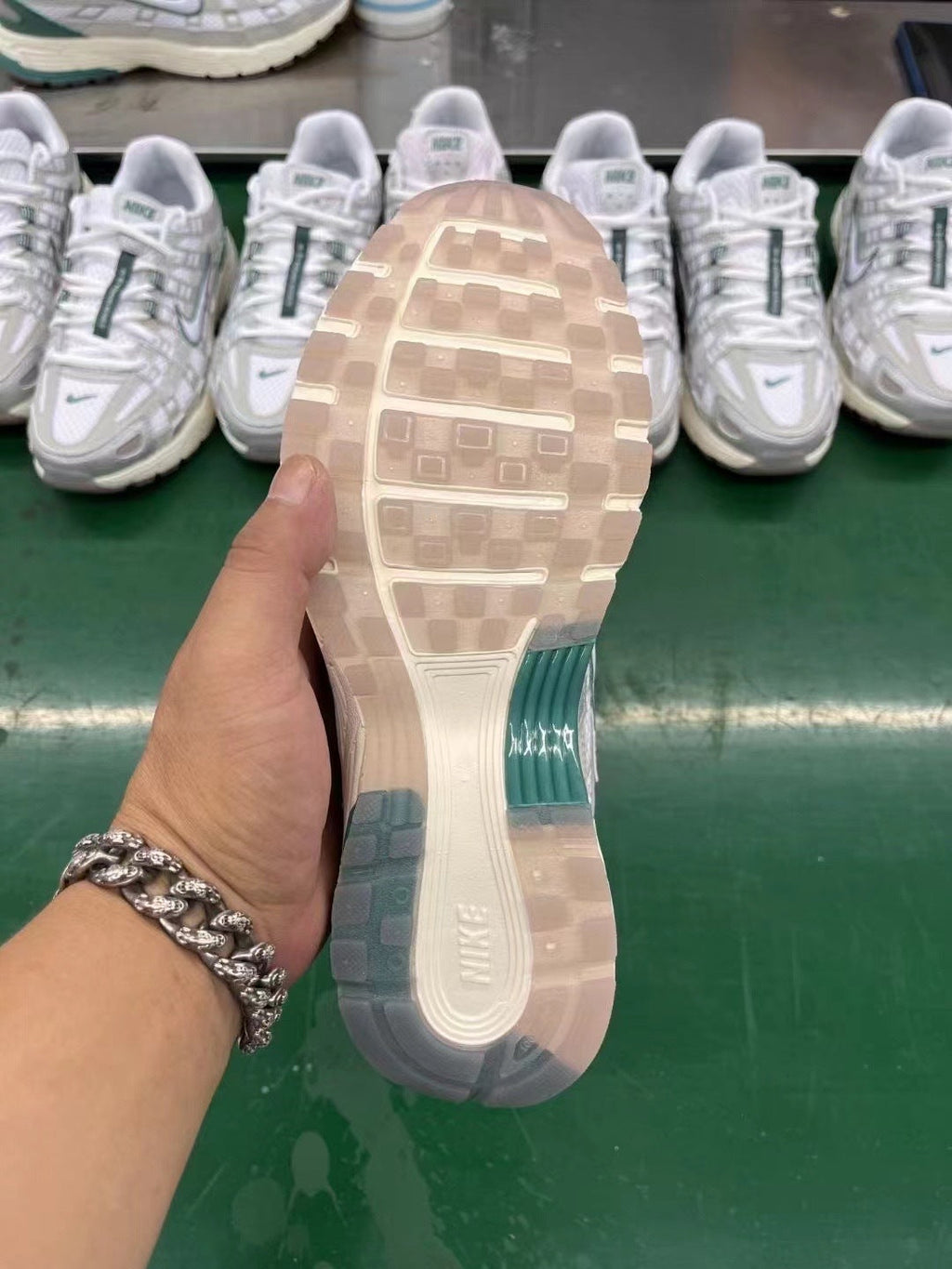 Nike P-6000 Sneakers in Grey Green HF4308-072 - product image from the listing.