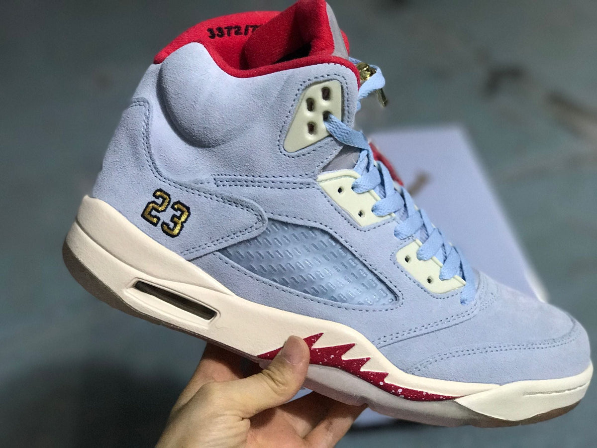 Air Jordan 5 Trophy Room SP Blue Sneakers C11899400 - product image from the listing.