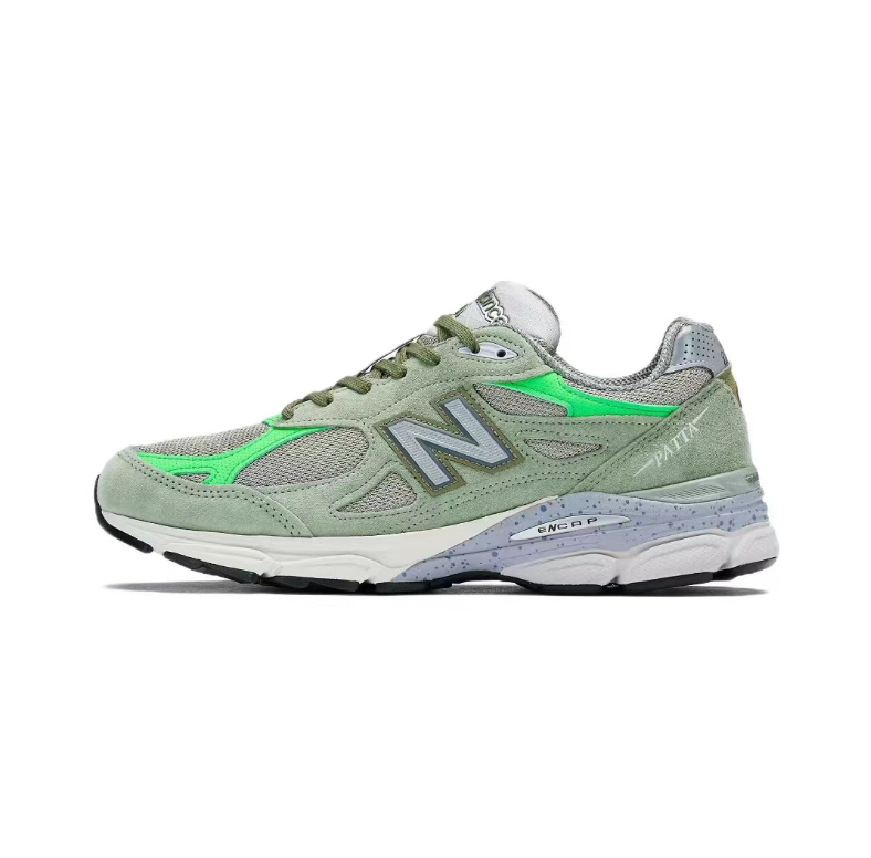 New Balance M990PP3 Sneakers, in Green - product image from the listing.