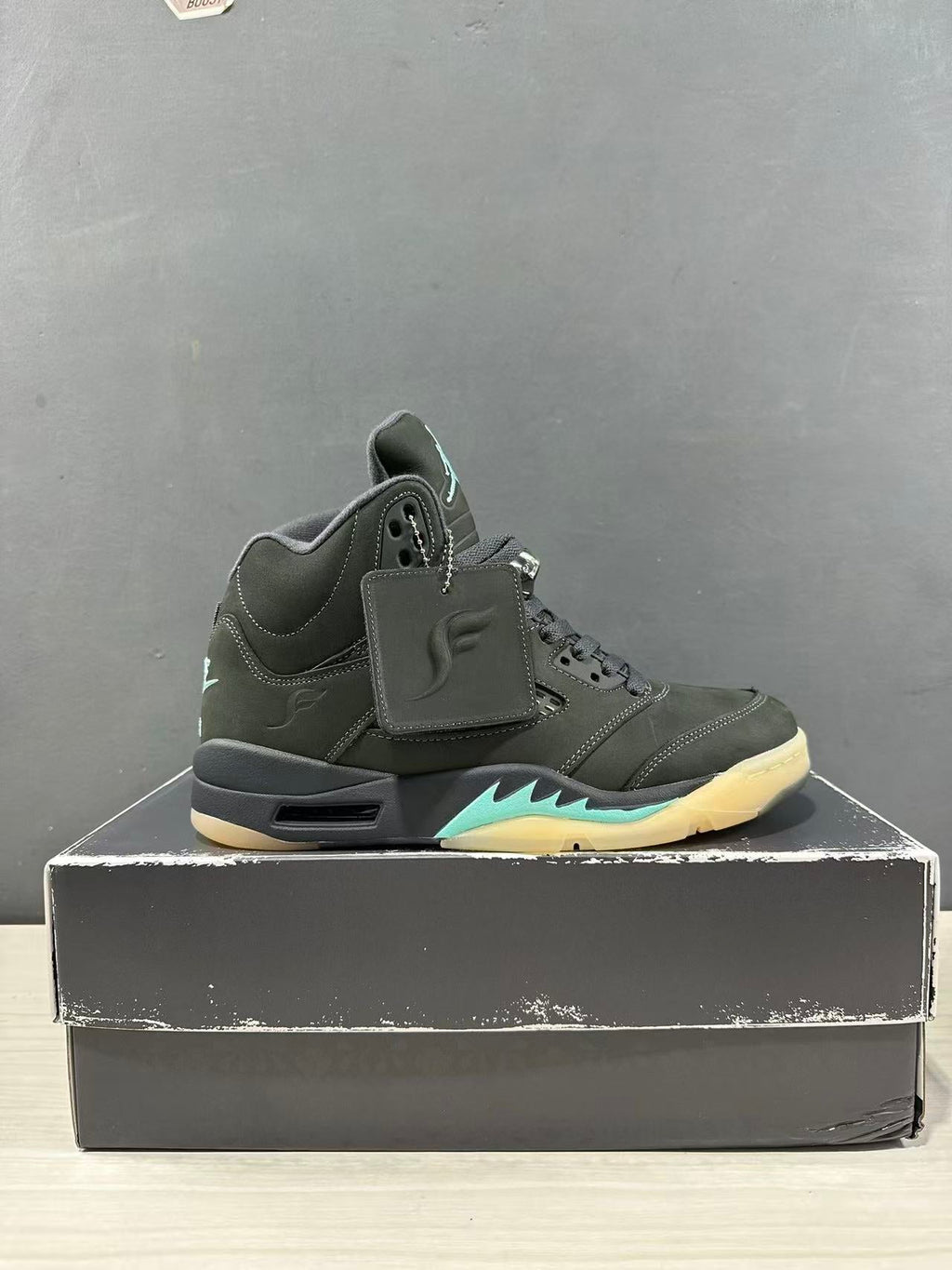 Air Jordan 5 Aqua Black Sneakers IU0734-001 - product image from the listing.